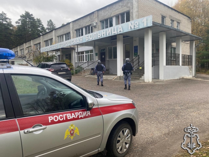 Во Владимирской области росгвардейцы задержали мужчину, разбившего окно  городской больницы