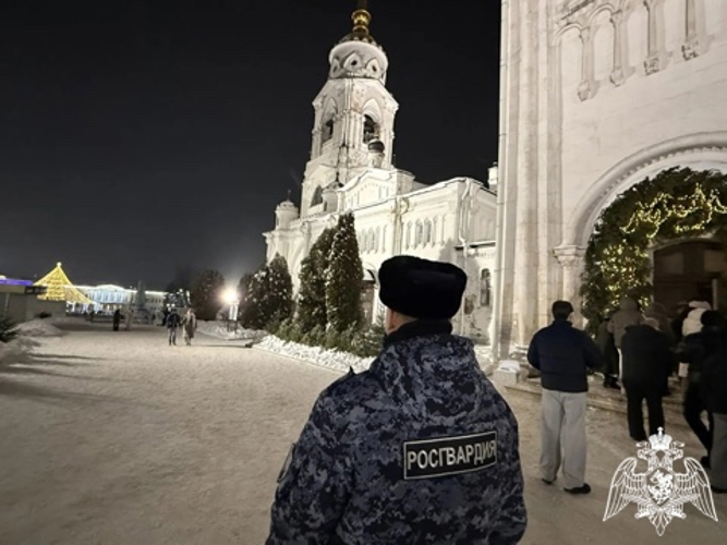 Владимирские росгвардейцы обеспечили безопасность в Рождественскую ночь