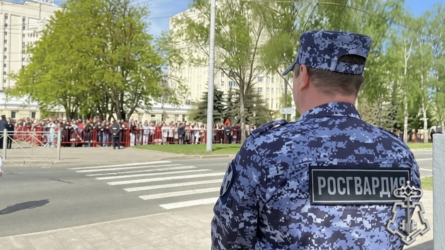Владимирские росгвардейцы приняли участие в праздничных мероприятиях Дня Победы